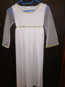 Kids Costumes to Hire - White dress & gold detail - GIRL